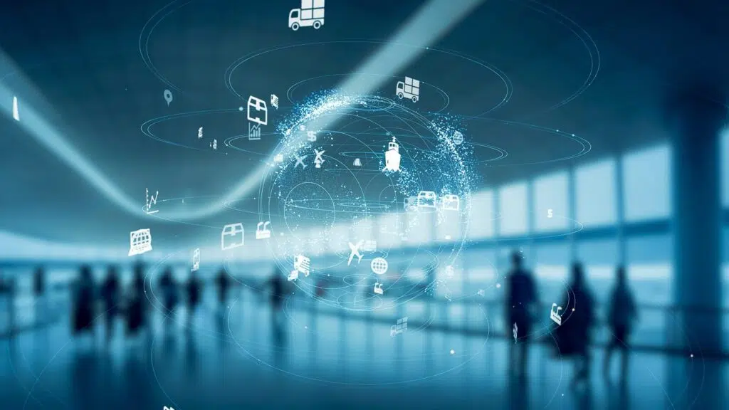 Modern,Lobby,And,Communication,Network,Concept.