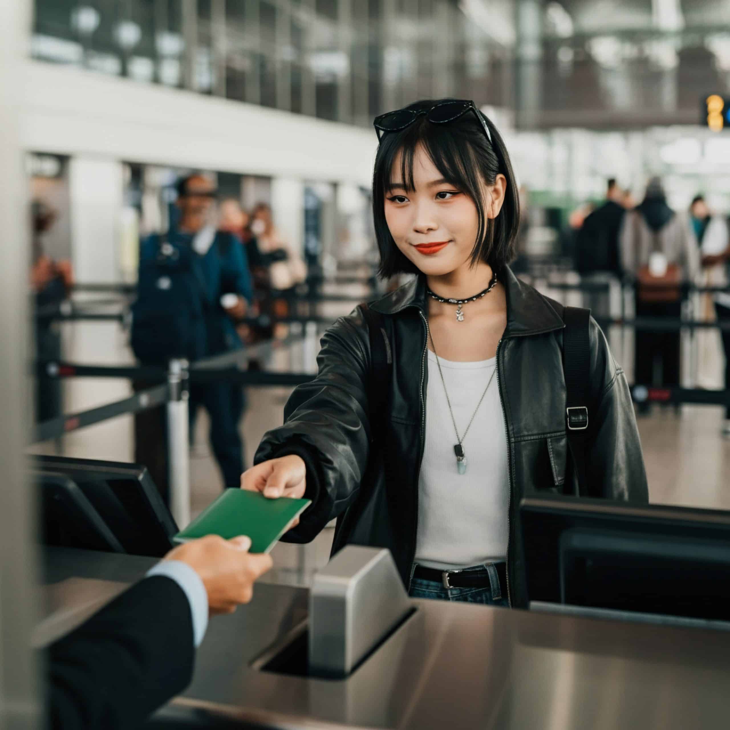 Gen Z traveller in the airport,  an illustration for the article on airport passenger journey continuity