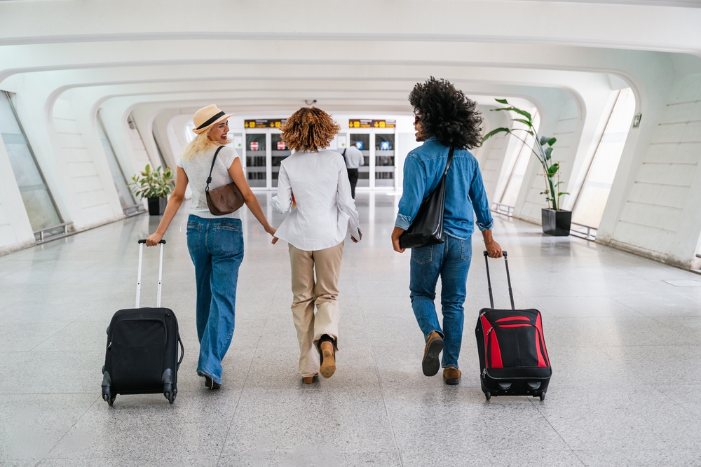 Travellers in the airport